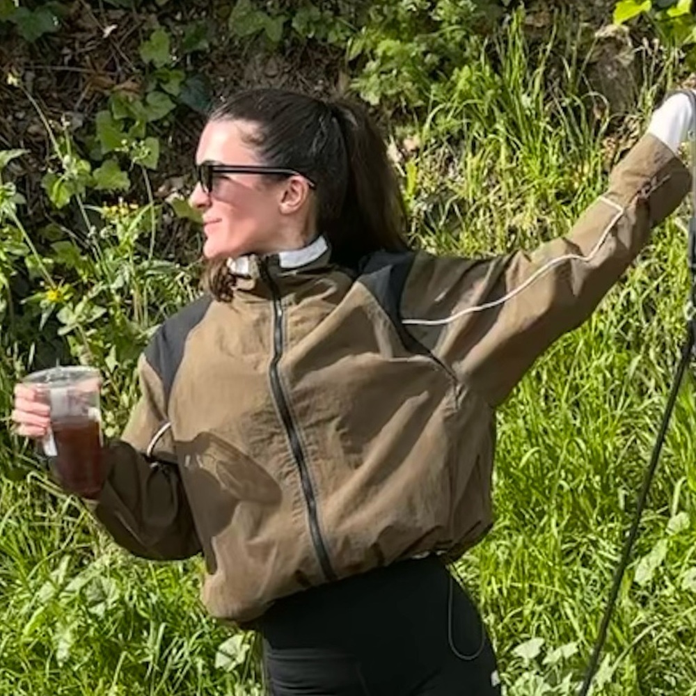 Lioness Tan Windbreak Jacket XS